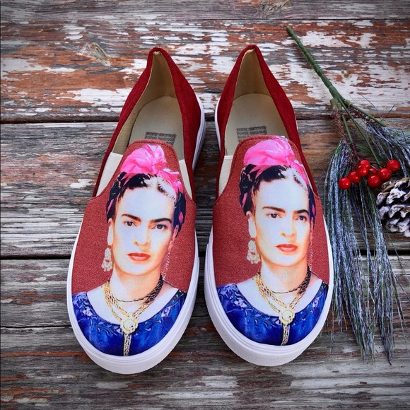 Frida Kahlo Canvas Flats/Loafers - Picture 4 of 5